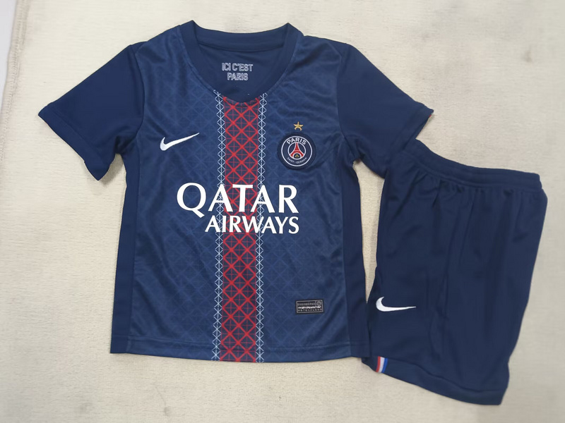 Kids-Paris St Germain 25/26 Home One Star Soccer Jersey